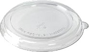 Plastlåg Rund Ø194x20 Mm Rpet Klar Til Bagasse Skål 1200 Ml,4 Pk X 40 Stk/Krt