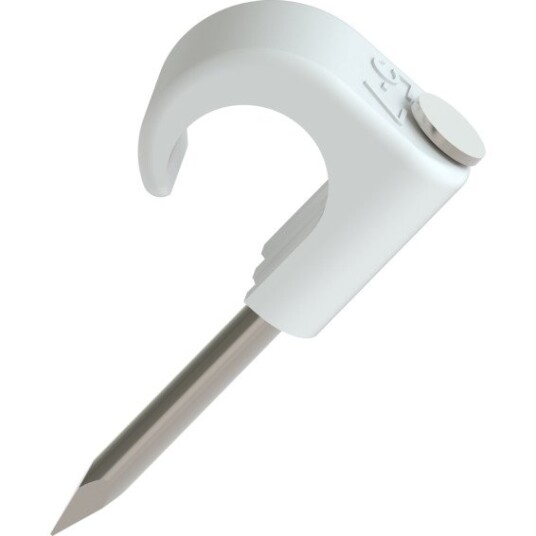 Namron Klips 5-7mm Hvit Sf 20mm Stift 100 Stk