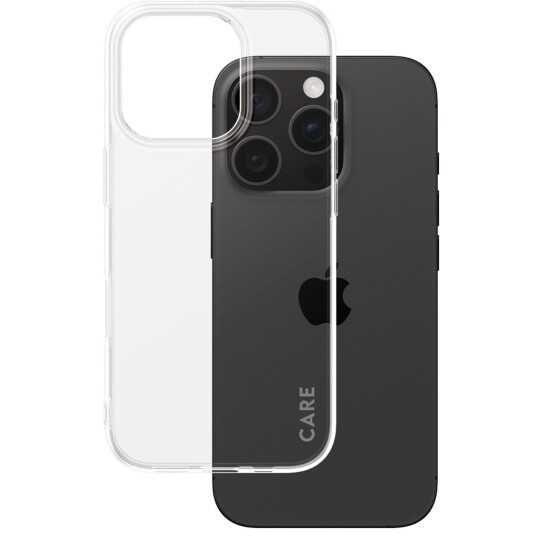 CARE by PanzerGlass X-Ray Soft Basic Transparent Mobildeksel for iPhone 16 Pro CARE by PanzerGlass X-Ray Soft Basic Transparent Mobildeksel for iPhone 16 Pro
