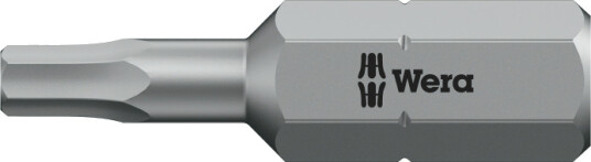 Wera 840/1 Z 3 mm Inbusbit med 1/4" Seksantfeste, 25 mm