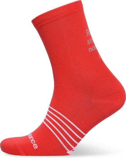 New Balance Pro Run Graphic Crew Socks 1 Pair NEO FLAME M