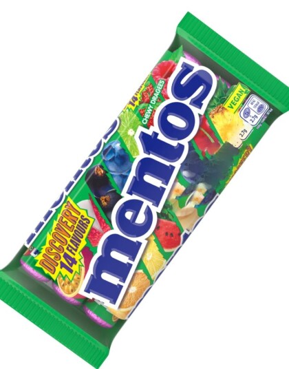 3 pack Ruller med Mentos Discovery   14 Forskjellige Frukt & Bærsmaker 114 gram