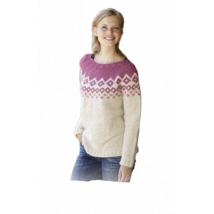 Â Diamond Delight by DROPS Design Genser Strikkeoppskrift str S XXXL