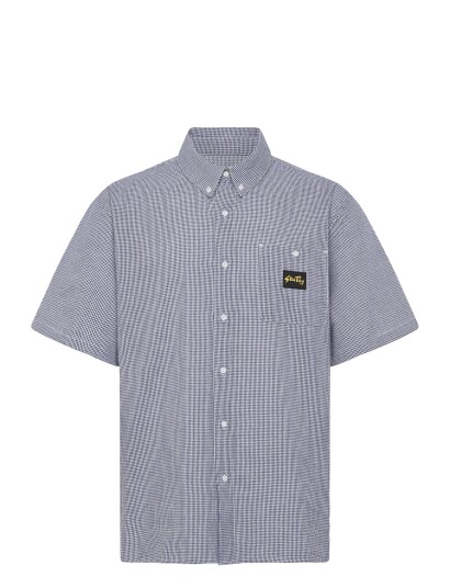 Stan Ray Ss Flannel Shirt Blue Gingham Blue L