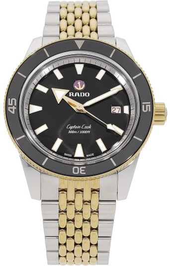 Rado Herreklokke R32138153 Captain Cook Sort/Gulltonet stål Ø42 mm Rado Herreklokke R32138153 Captain Cook Sort/Gulltonet stål Ø42 mm