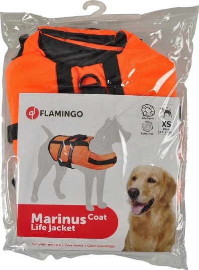 Flamingo Redningsvest Oransje Størrelse Xs: Ca. 25 cm Rygglengde