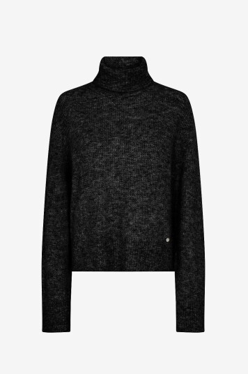MOS MOSH - Genser mMaidy Thora Rollneck Knit - Svart