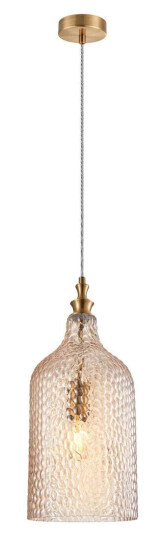 Lindby Drakar hengelampe  1lk  rav  Ø 19 5cm