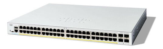 Cisco Catalyst 1300-48Fp-4G - Switch - L3 - Styrt - 48 X 10/100/1000 (Poe+) + 4 X Gigabit Sfp - Rackmonterbar - Poe+ (740 W)
