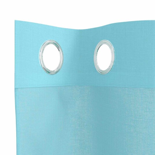 Voilegardiner med grommets 2 stk turkis 8721158551641