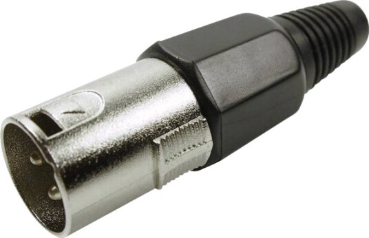 Cliff Fc6130 Xlr Kontakt Hann Rett 3 Polet Sølv 1 Stk