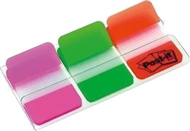 Post It Markeringsstrimler 3 Farger