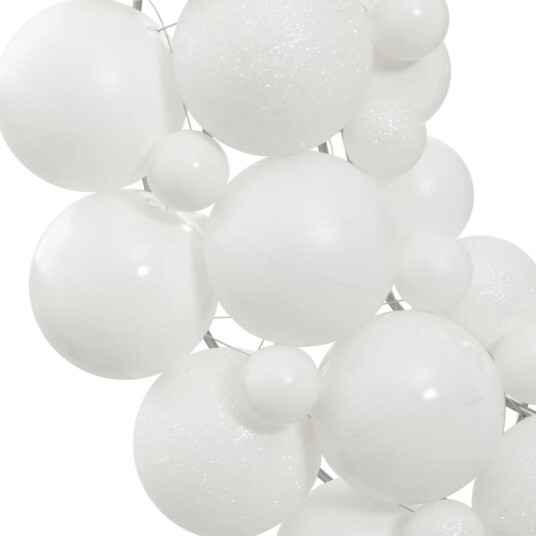 vidaXL Julekrans hvit 45 cm polystyren