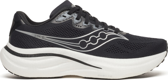 Saucony Men's Ride 19 Wide Black/silver 48 Saucony Men's Ride 19 Wide Black/silver 48