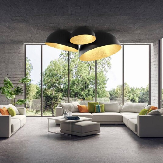 Sigma Taklampe Sfera Ø 50cm svart/gull