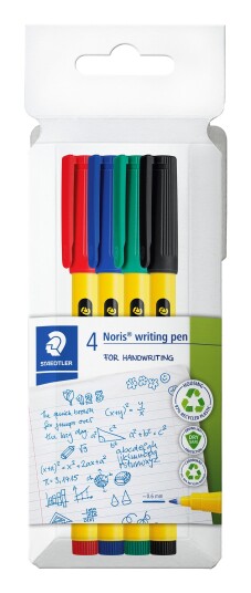 Staedtler Noris Pen 307 Fineliner 4 Pk