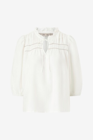 Costamani Bluse Barbel Blouse Hvit Costamani Bluse Barbel Blouse Hvit