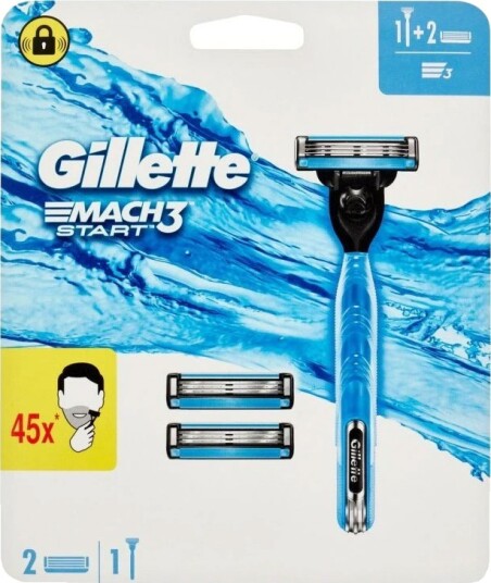 Gillette Mach3 Start barberhøvel Inkl. 3 barberblader