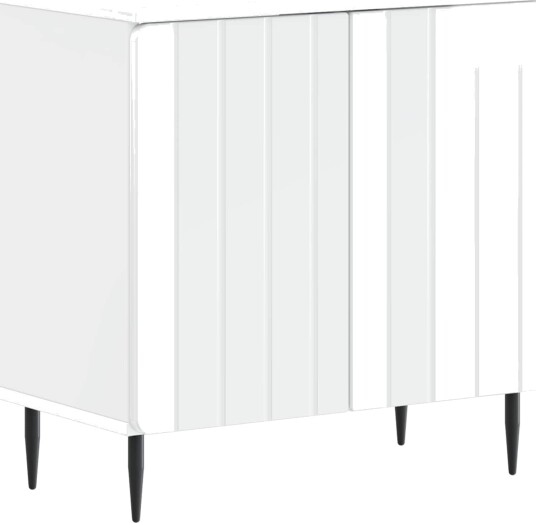vidaXL Baderomsvaskeskap ZWOLLE Høgglans hvit 59,5 x 31,5 x 59 cm
