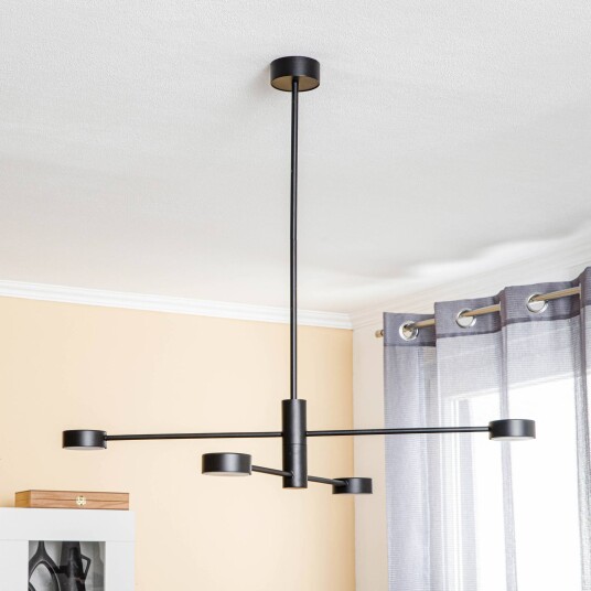 Euluna Taklampe Orbit IV svart 4 lyskilder Euluna Taklampe Orbit IV svart 4 lyskilder