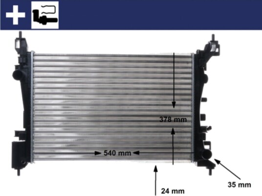 Radiator MAHLE ORIGINAL CR 1182 000S