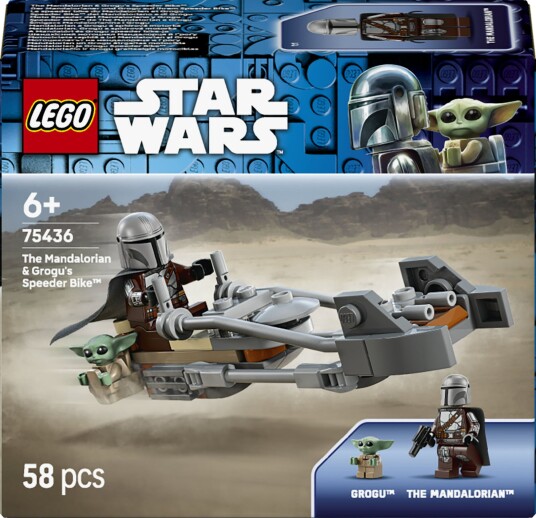 Lego Mandalorianeren Og Grogus Speedersykkel