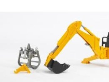 Bruder Rear Hydraulic Arm Sort Grå Gult
