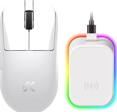 MCHOSE A7 V3 Ultra+ Lightweight Wireless Gamingmus Optisk 6 Knapper Hvit HW-A7V3-19