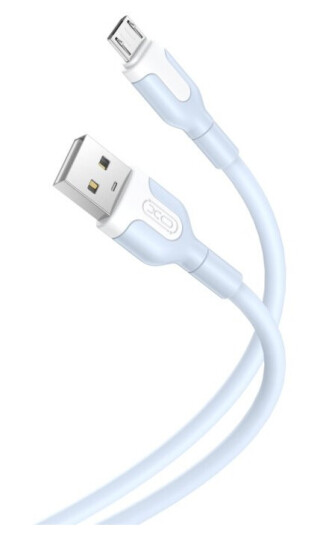Xo kabel NB212 USB - microUSB 1,0 m 2,1A blå