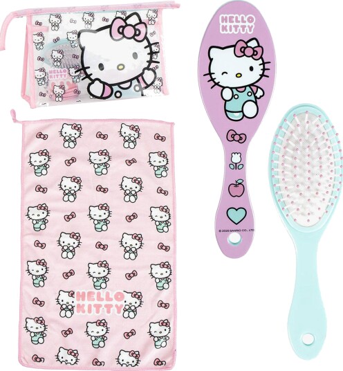 Hello Kitty Toalettmappe Børste &  Håndkle