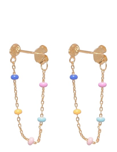 Enamel Copenhagen Earring Lola   Gold   ONE SIZE