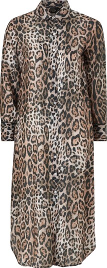 KAANDA Beach life Strandkjole Cheetah Shirt Dress Flerfarget