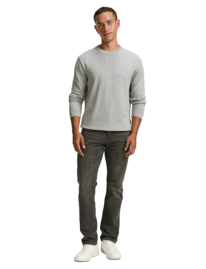 Tom Tailor Basic Crewneck Knit - Grey - S Tom Tailor Basic Crewneck Knit - Grey - S
