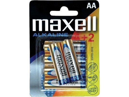 Maxell AA/R6 batterier 6 stk Maxell AA/R6 batterier 6 stk