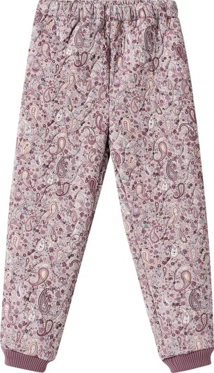 Wheat Termobukser Alex Dry Rose Paisley Wheat 3 år (98) Termoklær Beige Lilla Rosa