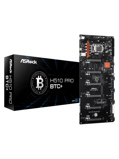 ASRock H510 PRO BTC+ - Intel H510 - Intel LGA1200 socket - DDR4 RAM - ATX ASRock H510 PRO BTC+ - Intel H510 - Intel LGA1200 socket - DDR4 RAM - ATX