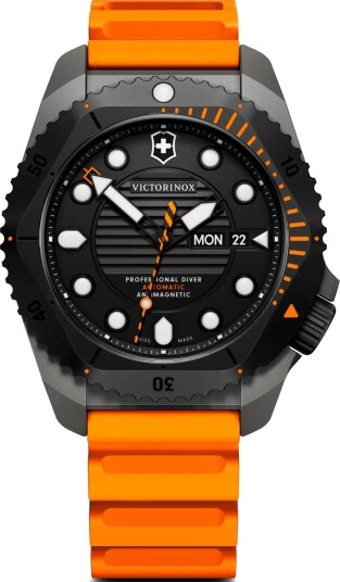 Victorinox Herreklokke 241996 Dive Pro Sort/Gummi Ø43 mm Victorinox Herreklokke 241996 Dive Pro Sort/Gummi Ø43 mm