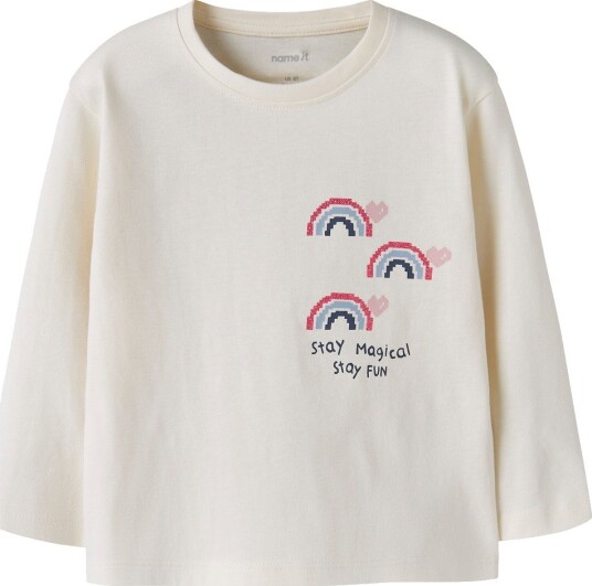 Name It Genser - NmfLilithe - Antikk White - Name It - 6 år (116) - Genser Beige Hvit