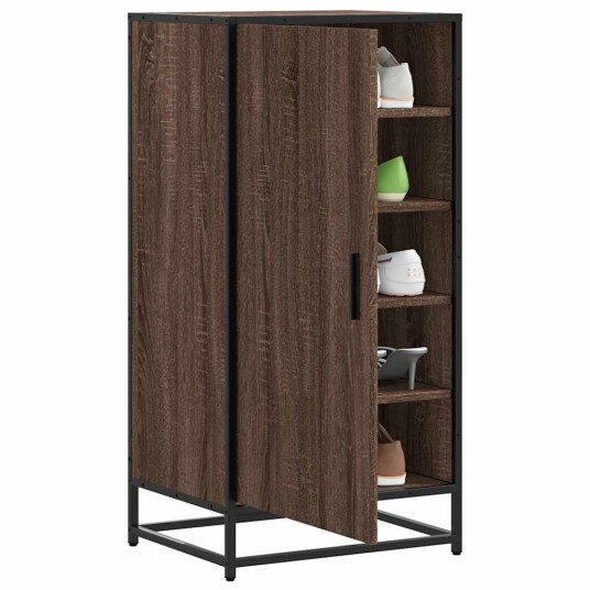 Skohylle brun eik 48x38x97,5 cm konstruert tre 8721102842627 Skohylle brun eik 48x38x97,5 cm konstruert tre 8721102842627