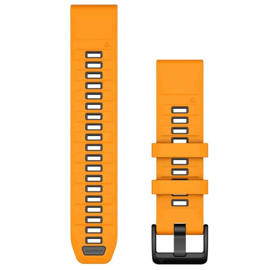 Garmin QuickFit 22 Silicone Spark Orange/Graphite one_size