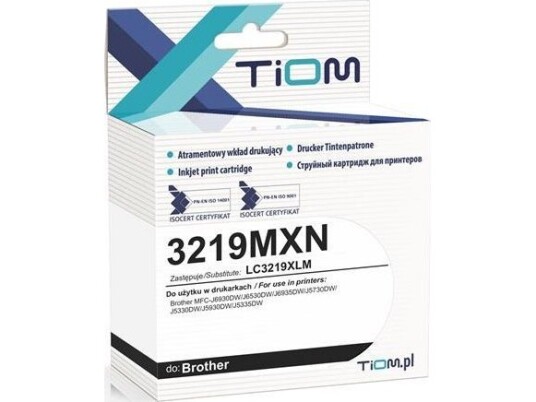 Tusz Tiom Tusz Tiom Do Brother 3219Mxn | Lc3219xlm | 1500 Masker. | Magenta