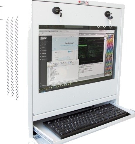 Techly Icrlim10w Veggmonterbar Hylle 1U 28.4 Kg Hvit