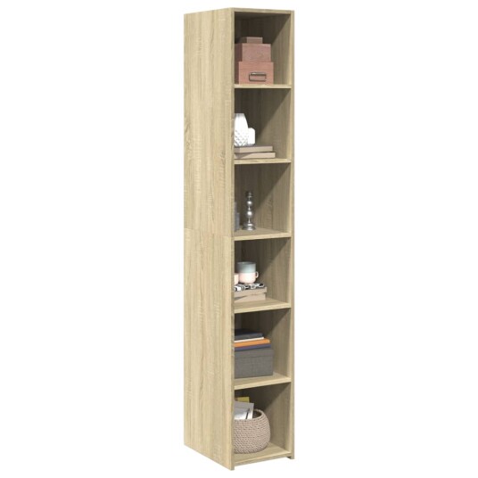 Hylle sonoma eik 30x41x185 cm konstruert tre