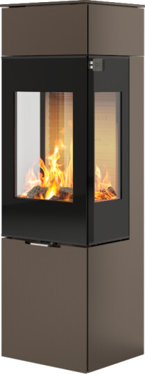 Rais Nexo 140 mocca vedovn med sideglass og glassdør Rais Nexo 140 mocca vedovn med sideglass og glassdør