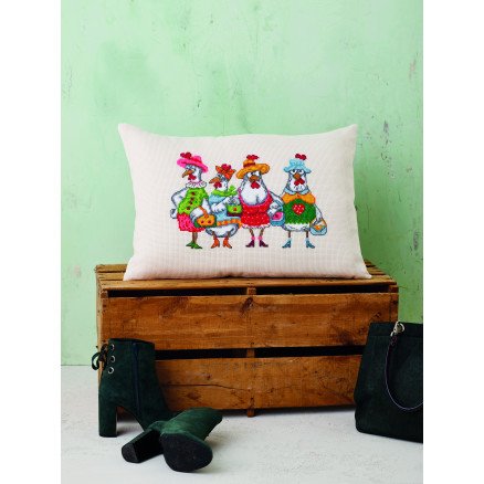 Permin Broderisett Chick o Holics 58x40cm