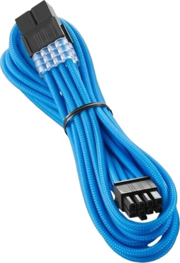 Cablemod Pro Series Modmesh Strømforlengelseskabel 8-Pins Pcie-Strøm Hann Til 8-Pins Pcie-Strøm Hunn 45 Cm Formstøpt Lys Blå