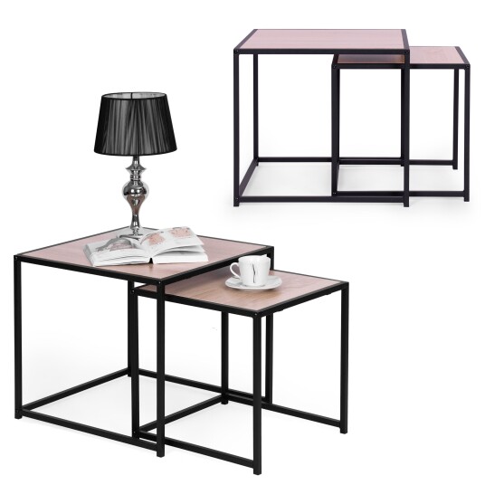 Selgro Sett med 2 kaffebord LOFT design