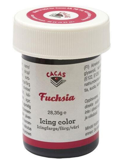 Cacas  Icing/konditorfarge fuchsia rød