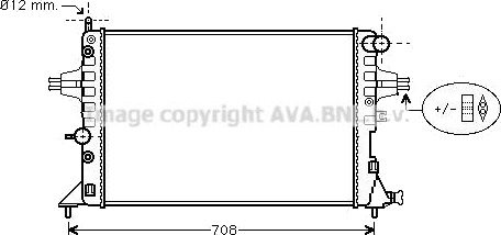 PRASCO OLA2254 Radiator motorkjøling PRASCO OLA2254 Radiator motorkjøling