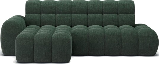 Seksjonssofa Eltap Ceedro 283x165x98 cm Amore 35 Grønn Venstre